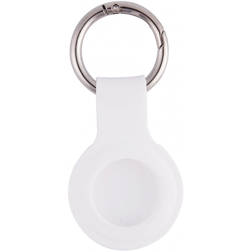 Zore Apple Airtag Silikon Anahtarlık - Beyaz