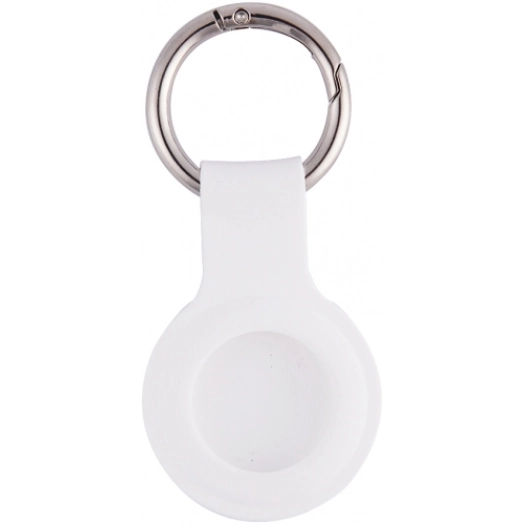 Zore Apple Airtag Silikon Anahtarlık - Beyaz