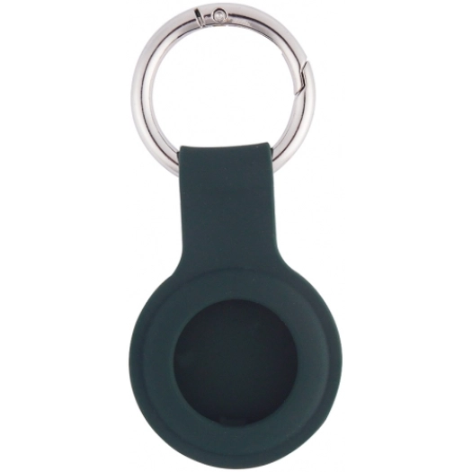 Zore Apple Airtag Silikon Anahtarlık - Koyu Yeşil