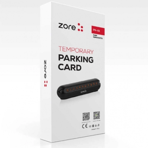 Zore Araç Park Numaratörü PN-01 - Gri