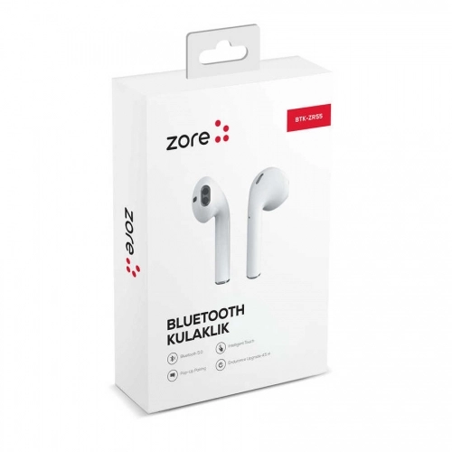 Zore BTK-ZR55 Kablosuz Bluetooth Kulaklık - Beyaz