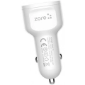 Zore CC-01 Hızlı Şarj Özellikli LED Işıklı Dual USB Araç Şarj Başlığı 18W