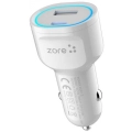 Zore CC-02 Hızlı Şarj Özellikli LED Işıklı QC 3.0 USB-A ve Type-C PD Araç Şarj Başlığı PD 20W