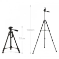 Zore DC-360 Telefon ve Kamera Tutucu Tripod Ayak 140 cm (Telefon Tutuculu) - Siyah