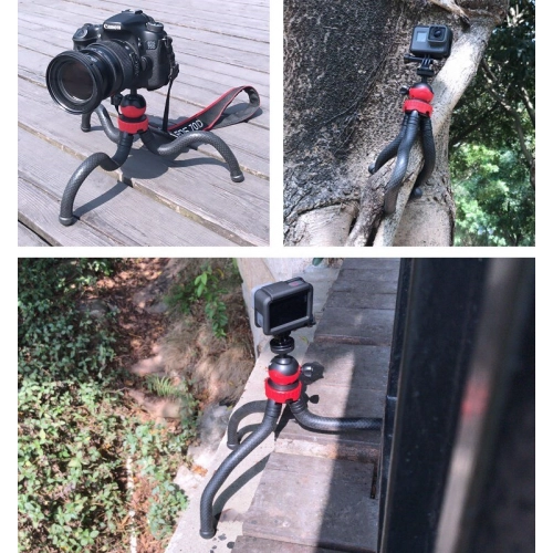 Zore DC-393 Telefon Go-Pro Kamera Tutucu Tripod Ahtapot Ayak 30cm - Siyah