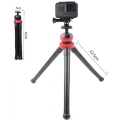 Zore DC-393 Telefon Go-Pro Kamera Tutucu Tripod Ahtapot Ayak 30cm - Siyah