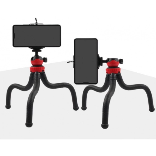 Zore DC-393 Telefon Go-Pro Kamera Tutucu Tripod Ahtapot Ayak 30cm - Siyah