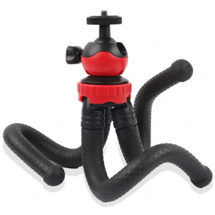 Zore DC-393 Telefon Go-Pro Kamera Tutucu Tripod Ahtapot Ayak 30cm - Siyah