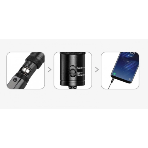 Zore DC-C1 Canlı Yayın Yaka Mikrofonu - Siyah