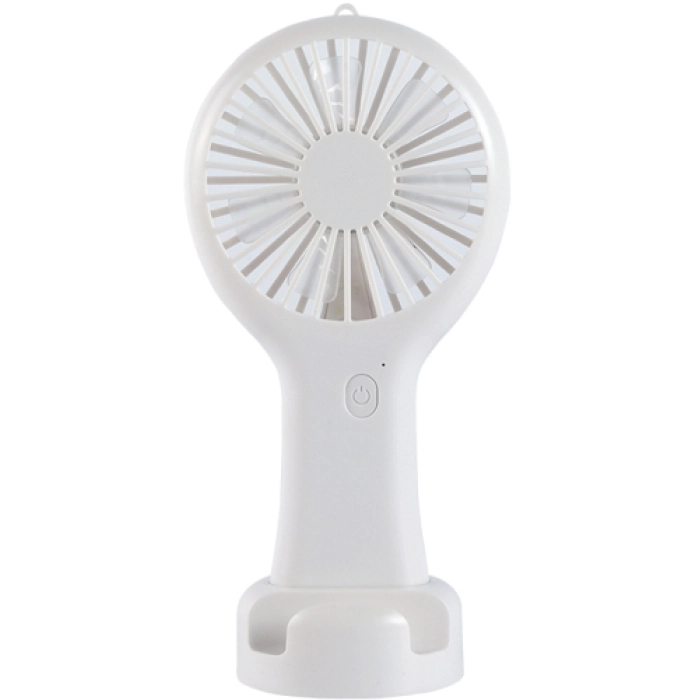 Zore DD5002 3 Kademeli El Fanı | Type-C Şarjlı, Telefon Standlı Masaüstü Mini Vantilatör - Beyaz