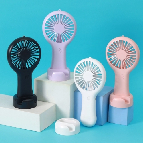 Zore DD5002 3 Kademeli El Fanı | Type-C Şarjlı, Telefon Standlı Masaüstü Mini Vantilatör - Beyaz