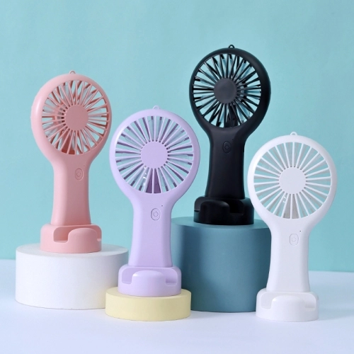 Zore DD5002 3 Kademeli El Fanı | Type-C Şarjlı, Telefon Standlı Masaüstü Mini Vantilatör - Beyaz