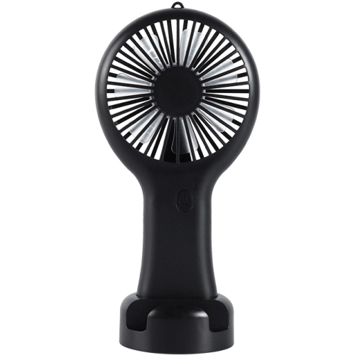Zore DD5002 3 Kademeli El Fanı | Type-C Şarjlı, Telefon Standlı Masaüstü Mini Vantilatör - Siyah