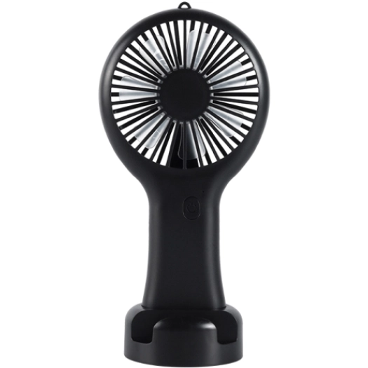 Zore DD5002 3 Kademeli El Fanı | Type-C Şarjlı, Telefon Standlı Masaüstü Mini Vantilatör - Siyah