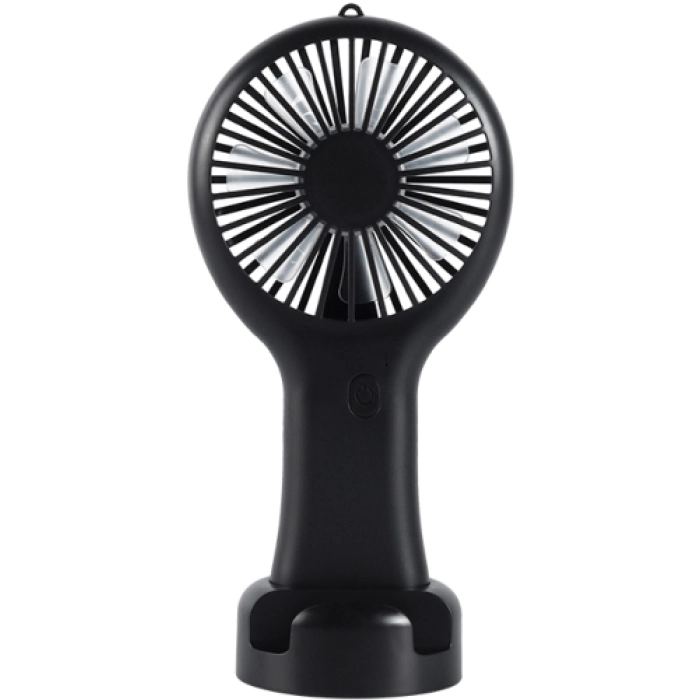 Zore DD5002 3 Kademeli El Fanı | Type-C Şarjlı, Telefon Standlı Masaüstü Mini Vantilatör - Siyah