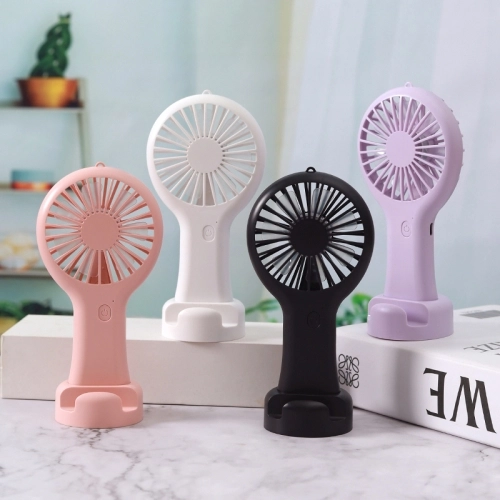 Zore DD5002 3 Kademeli El Fanı | Type-C Şarjlı, Telefon Standlı Masaüstü Mini Vantilatör - Siyah