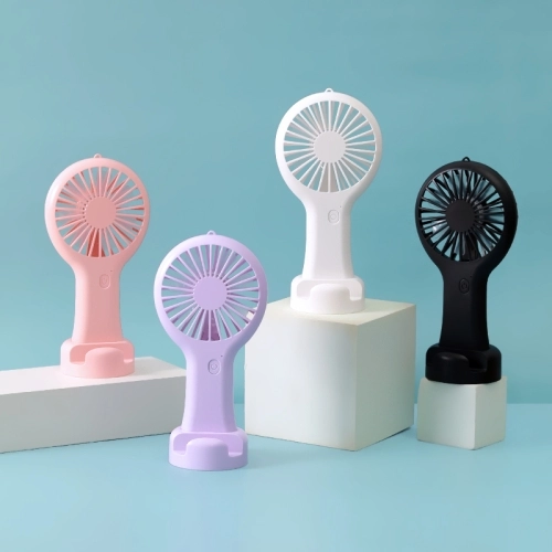 Zore DD5002 3 Kademeli El Fanı | Type-C Şarjlı, Telefon Standlı Masaüstü Mini Vantilatör - Siyah