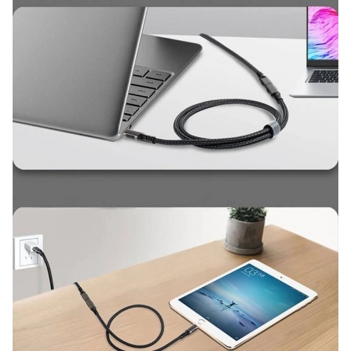 Zore Extension USB3.2 Type-C PD Uzatma Kablosu 100W 20Gbps 4K@60Hz 3 Metre