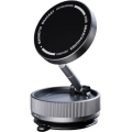 Zore K10A Vakum Özellikli 360 Derece Dönen Magnetik Telefon Tutucu - Siyah