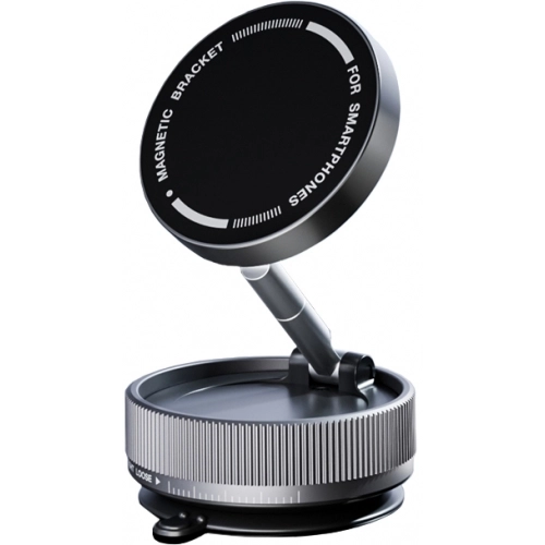 Zore K10A Vakum Özellikli 360 Derece Dönen Magnetik Telefon Tutucu - Siyah