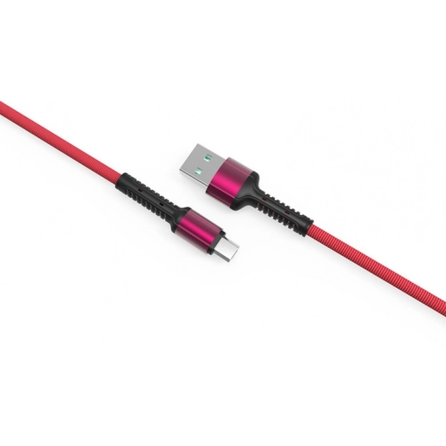 Zore LS65 Micro USB Hızlı Şarj Data Kablosu 3m - Kırmızı