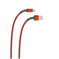 Zore LS65 Type-C USB Hızlı Şarj Data Kablosu 3m - Kırmızı
