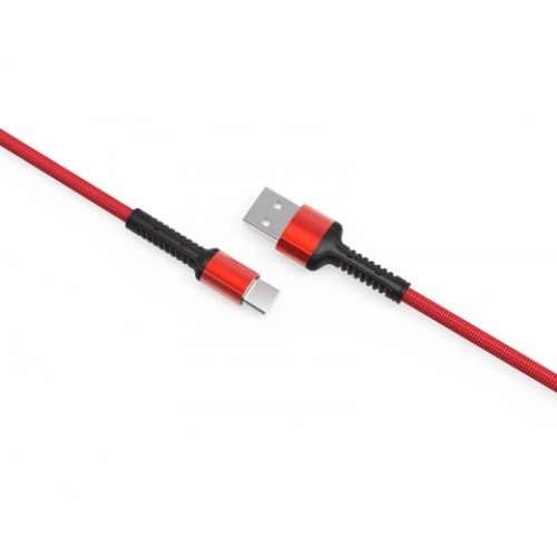 Zore LS65 Type-C USB Hızlı Şarj Data Kablosu 3m - Kırmızı