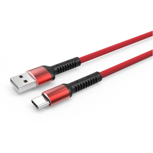 Zore LS65 Type-C USB Hızlı Şarj Data Kablosu 3m - Kırmızı
