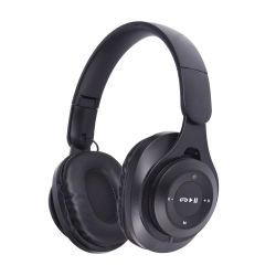 Zore M6 Plus Ayarlanabilir ve Katlanabilir Kulak Üstü Bluetooth Kulaklık - Siyah
