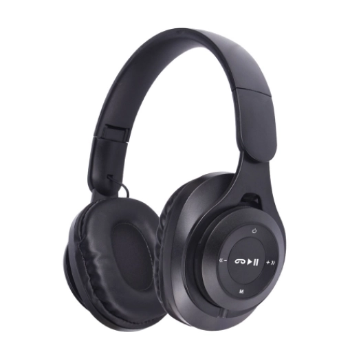 Zore M6 Plus Ayarlanabilir ve Katlanabilir Kulak Üstü Bluetooth Kulaklık - Siyah