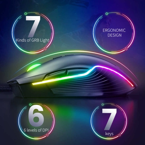 Zore Onikuma CW905 RGB Oyuncu Mouse - Siyah