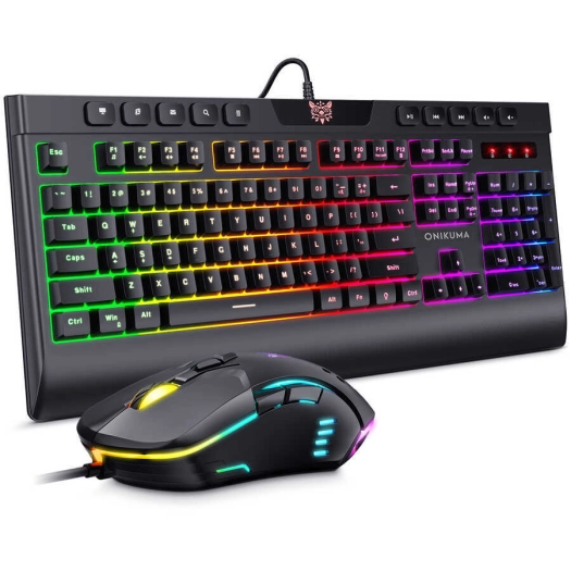 Zore Onikuma G21 RGB Oyuncu Klavye Mouse Seti - Siyah