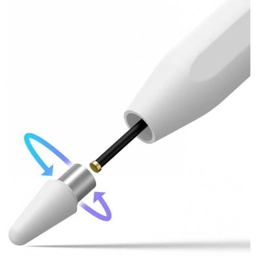 Zore Pencil 10 Magnetik Şarj ve Eğim Özellikli Dokunmatik Çizim Kalemi - Beyaz