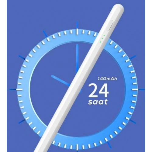 Zore Pencil 10 Magnetik Şarj ve Eğim Özellikli Dokunmatik Çizim Kalemi - Beyaz