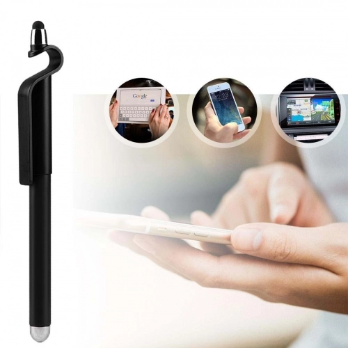 Zore Pencil Tükenmez Stylus Dokunmatik Kalem Stand - Siyah