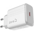 Zore Play Serisi PL2 20W Type-C PD Seyahat Şarj Aleti - Beyaz