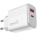 Zore Play Serisi PL3 Lightning 2in1 Seyahat Şarj Aleti 20W