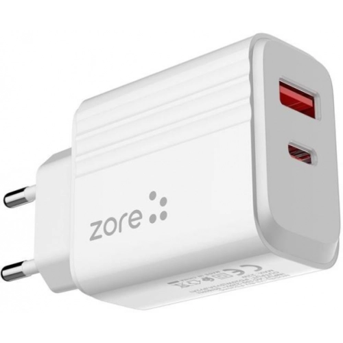 Zore Play Serisi PL3 Type-C to Type-C 2in1 PD Seyahat Şarj Aleti 20W