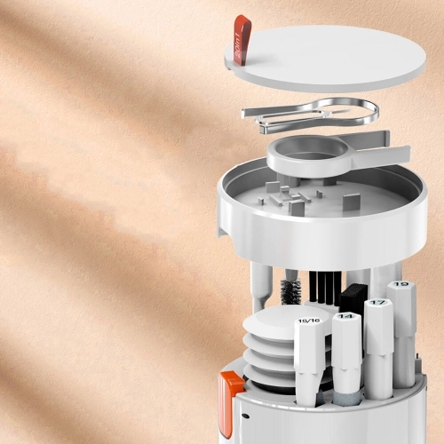 Zore Q20 20 in 1 Çok Fonksiyonlu Telefon Tablet Airpods Cihaz Temizleme Kiti - Beyaz