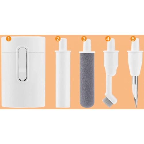 Zore Q5D 4in1 Mini Temizlik Kiti Airpods Telefon Tablet - Beyaz