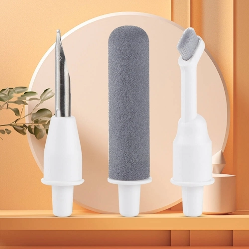 Zore Q5D 4in1 Mini Temizlik Kiti Airpods Telefon Tablet - Beyaz