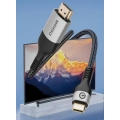 Zore QG06 8K 60 Hz Görüntü Kalitesi Type-C to HDMI Kablo 1.8M - Gri