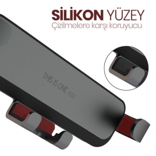 Zore Robotik Araç Telefon Tutucu Metal Girişli CRH-06 - Gold