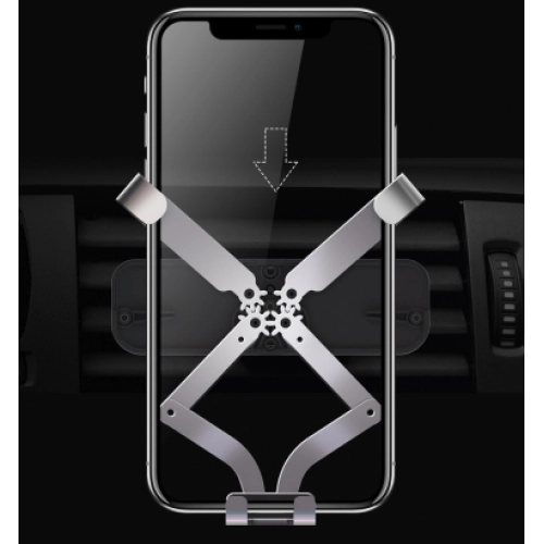 Zore Robotik Araç Telefon Tutucu Metal Girişli CRH-06 - Siyah