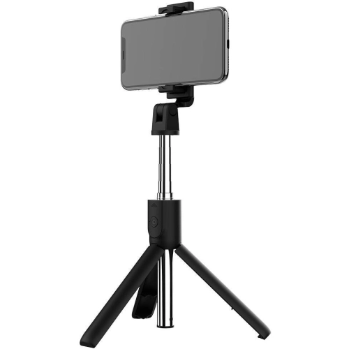 Zore S05 Bluetooth Selfie Özellikli Çok Fonksiyonlu Teleskopik Canlı Yayın Tripod Selfie Çubuğu - Siyah