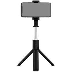Zore S05 Bluetooth Selfie Özellikli Çok Fonksiyonlu Teleskopik Canlı Yayın Tripod Selfie Çubuğu - Siyah