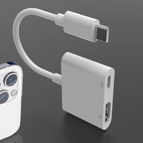 Zore Type-C to HDMI 4K@30Hz + PD 100W Çoklayıcı Adaptör (MacBook/iPad Uyumlu)- Beyaz