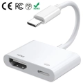 Zore Type-C to HDMI 4K@30Hz + PD 100W Çoklayıcı Adaptör (MacBook/iPad Uyumlu)- Beyaz