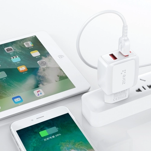 Zore Vest Serisi V2 Type-C 2 in 1 Hızlı Şarj Seti 2.4A/12w - Beyaz