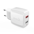 Zore Vest Serisi V2 Type-C 2 in 1 Hızlı Şarj Seti 2.4A/12w - Beyaz